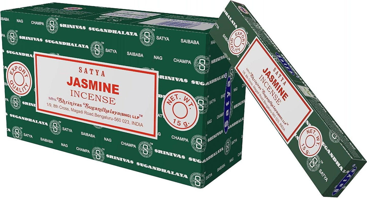 Jasmine Satya Incense Sticks YOGA SERIES Hand Rolled