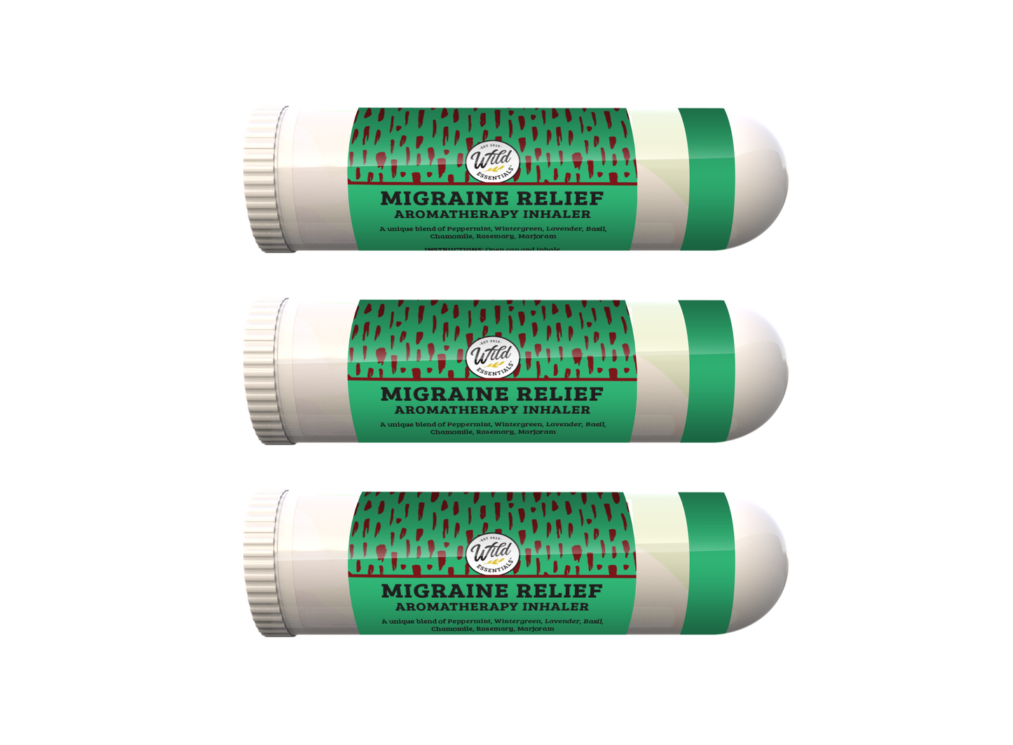 Migraine Relief Aromatherapy Inhalers with essential oils