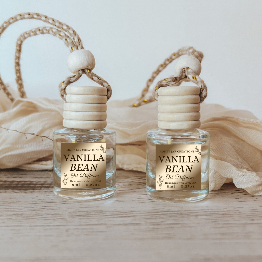 Hanging Car Diffusers | Vanilla Bean | Made in USA