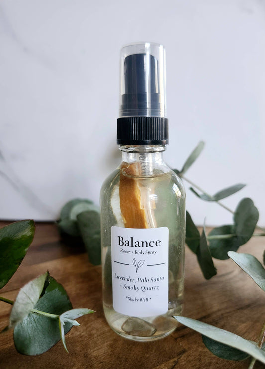 Balance- Lavender + Crystal Charged Room + Body Spray