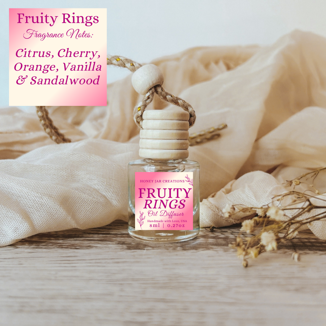 Hanging Car Diffusers | Fruity Rings | Made in USA