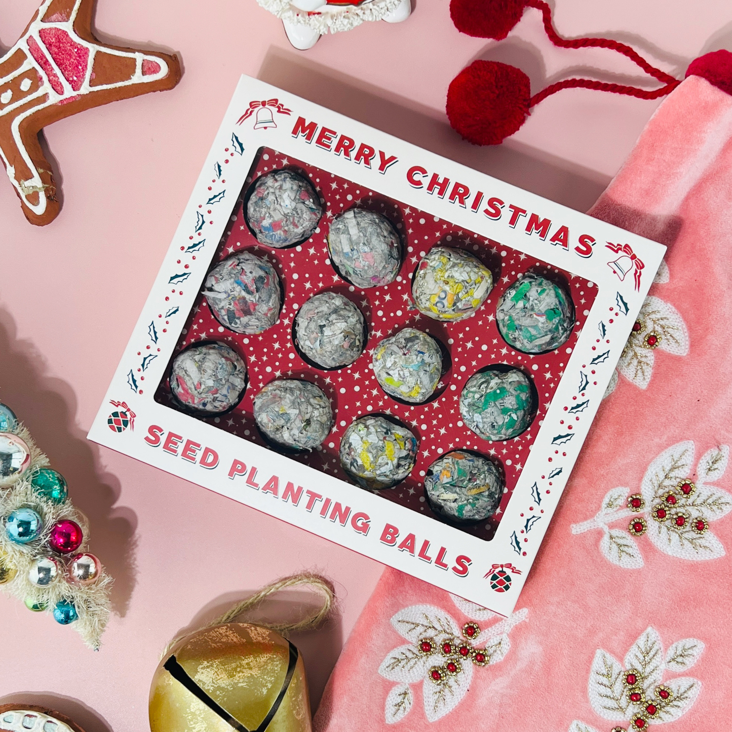 🎄 12 Days of Planting Christmas Seed Ball Set
