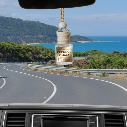 Hanging Car Diffusers | Coconut Flakes | Made in USA