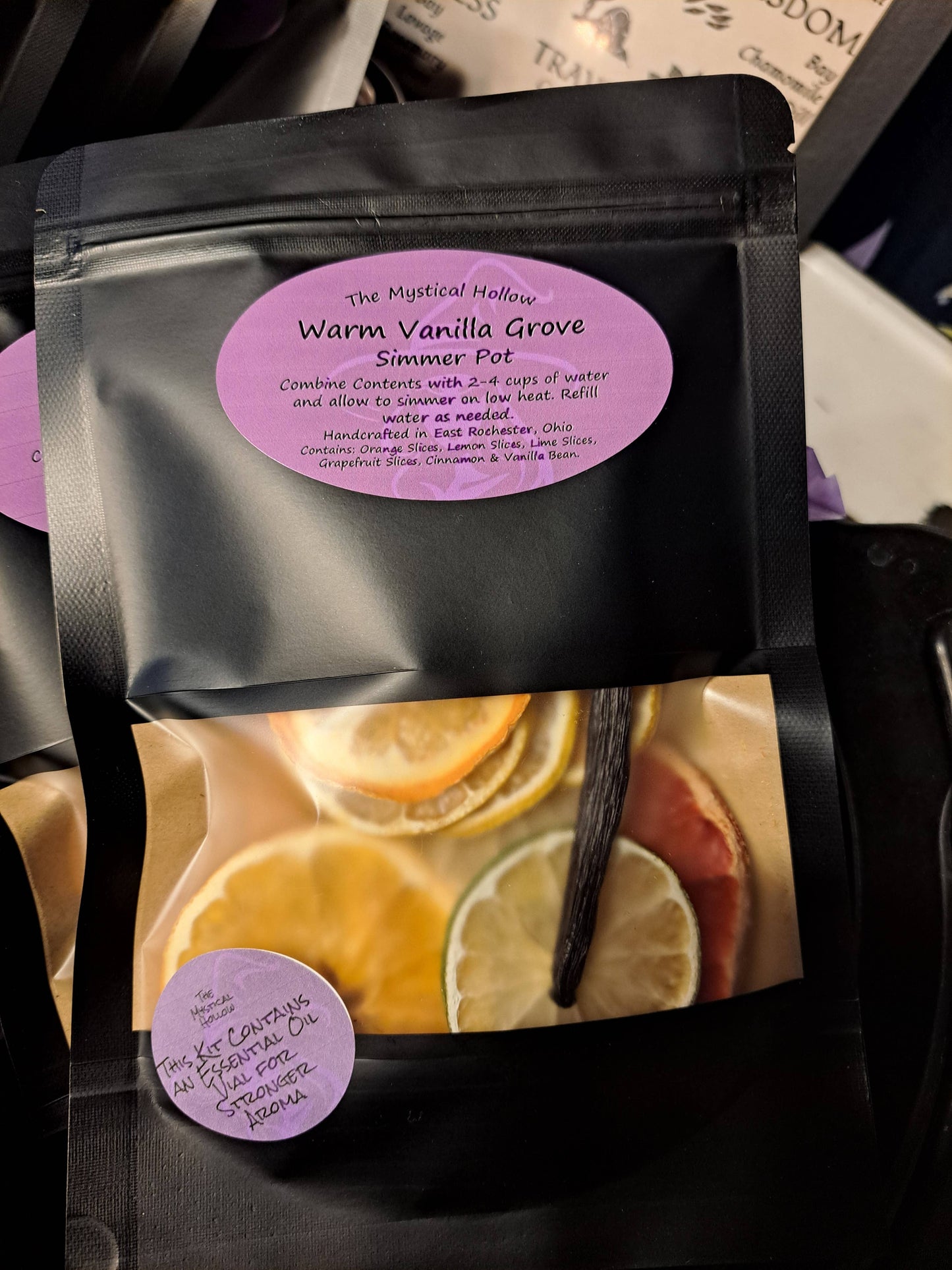 Warm Vanilla Grove Simmer Pot Kit