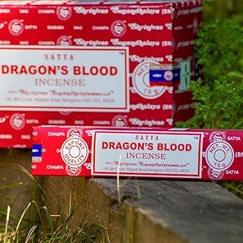Dragon's Blood Satya Incense Sticks YOGA SERIES Hand Rolled