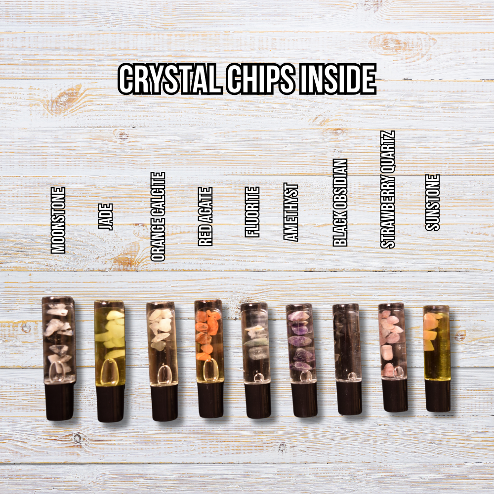 Crystal Infused Essential Oil Roller Premium Collection