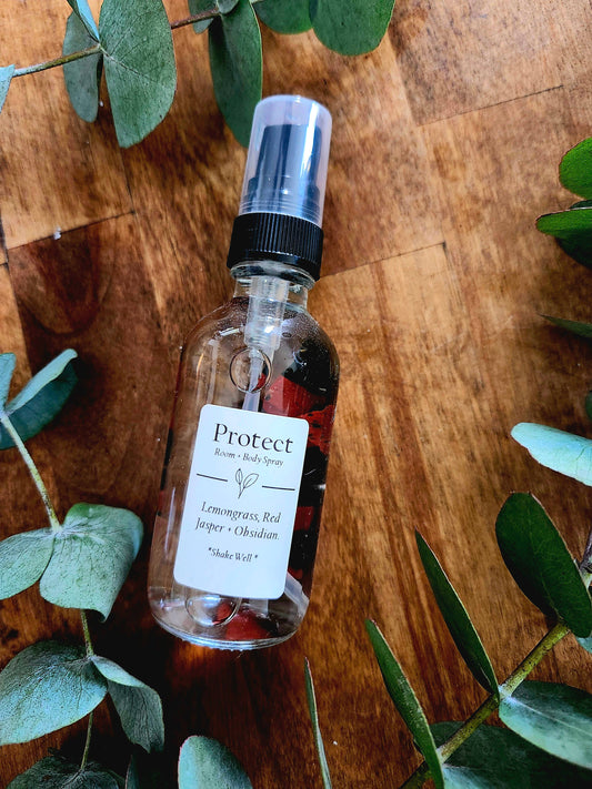 Protect - Lemongrass + Crystal Charged Room + Body Spray