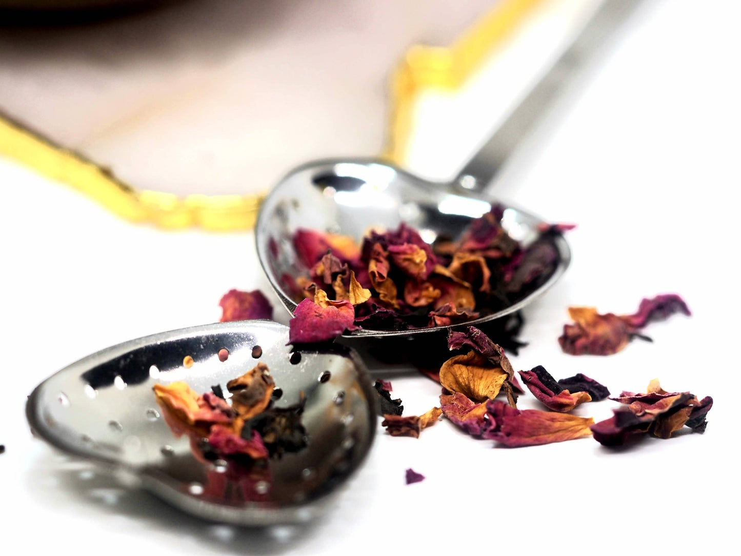 Heart Shape Tea Strainer Spoon Ready To Ship Loose Herb