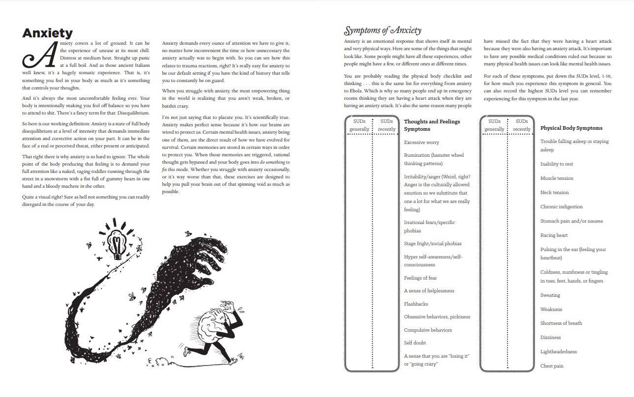 Unfuck Your Brain Workbook: Anxiety Depression, Anger & More