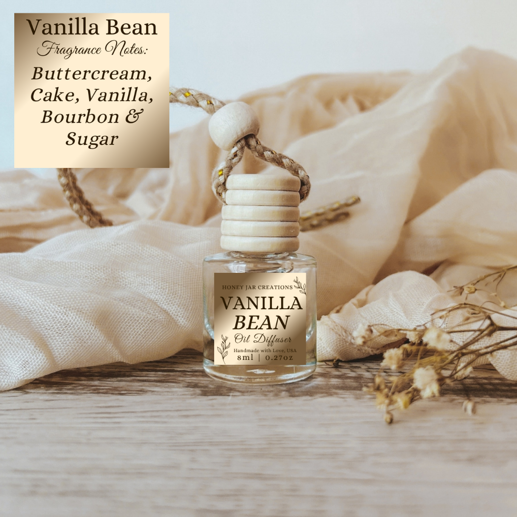 Hanging Car Diffusers | Vanilla Bean | Made in USA