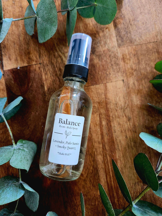 Balance- Lavender + Crystal Charged Room + Body Spray