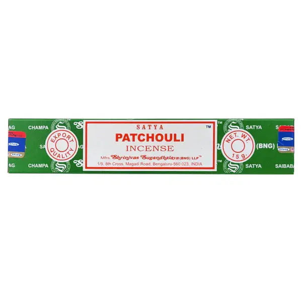 Patchouli Incense Sticks by Satya , 15g Packs