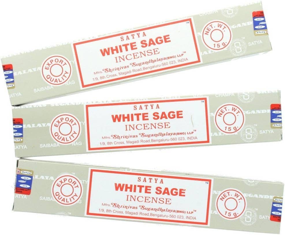 Satya White Sage Incense Sticks 15g Natural Aromatherapy