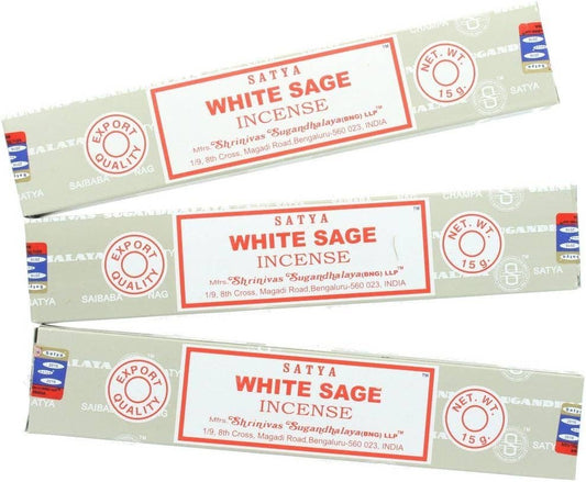 Satya White Sage Incense Sticks 15g Natural Aromatherapy