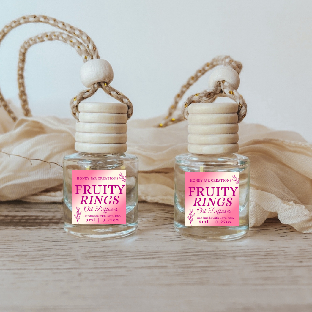 Hanging Car Diffusers | Fruity Rings | Made in USA