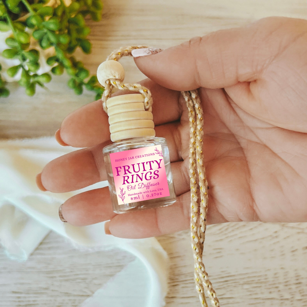 Hanging Car Diffusers | Fruity Rings | Made in USA